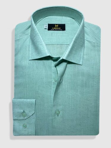 Camisa Manga Longa Linho Verde