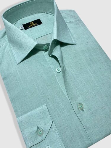 Camisa Manga Longa Linho Verde - Imagem 2
