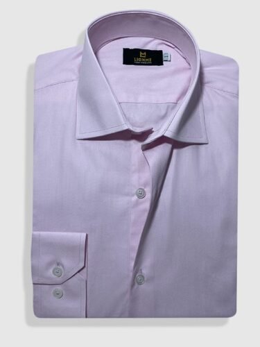 Camisa Manga Longa Algodão Rosa Claro