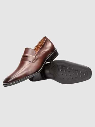 Sapato Social Loafer Couro Marrom - Image 2