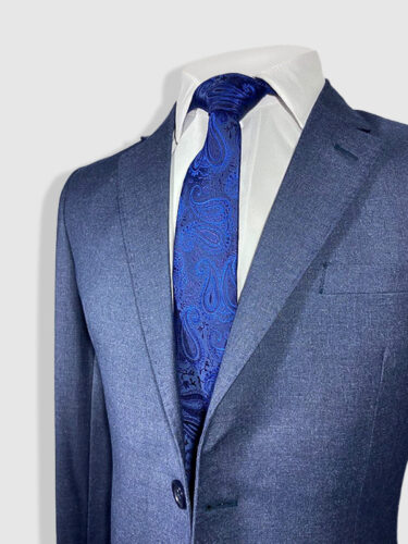 Terno Alfaiataria Poliviscose Azul Jeans Escuro - Imagem 2