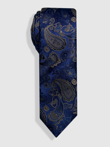 Gravata Jacquard Azul