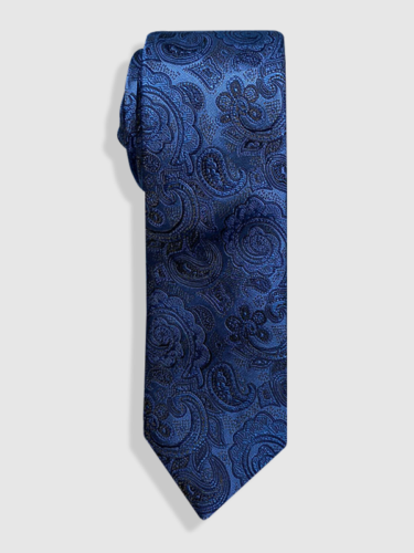 Gravata Jacquard Azul