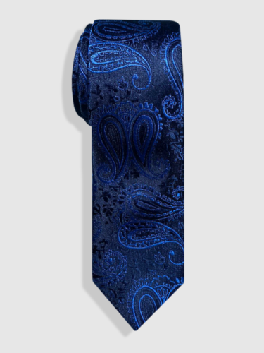 Gravata Jacquard Azul