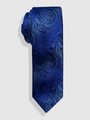 Gravata Jacquard Azul