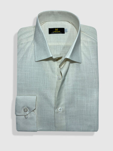 Camisa Manga Longa Creme Chambray