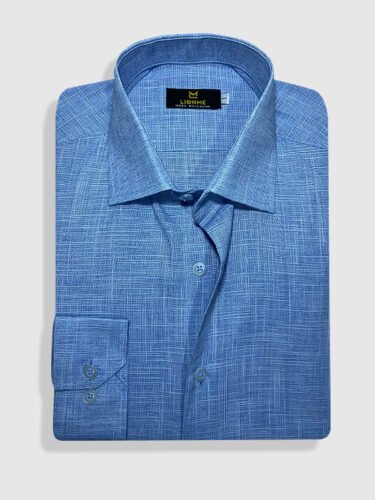 Camisa Manga Longa Azul Chambray