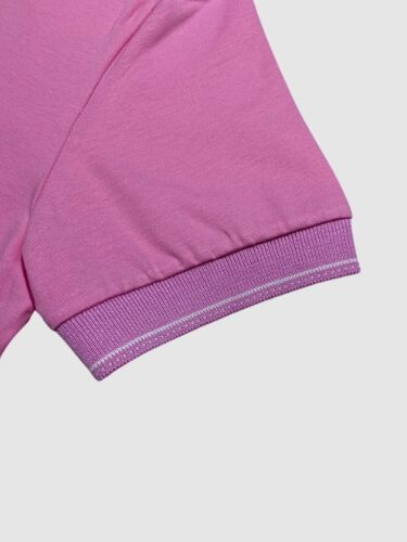 Polo Malha Algodão com Elastano Rosa