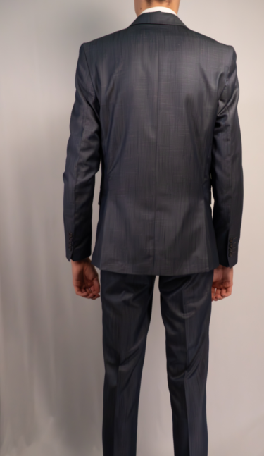 Costume Alfaiataria Poliviscose Azul Metálico - Imagem 3